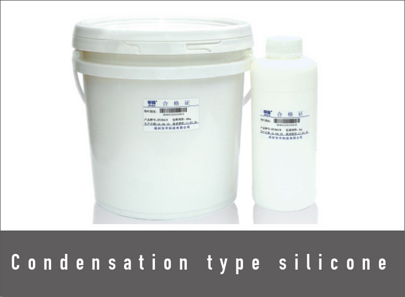 Condensation type silicone